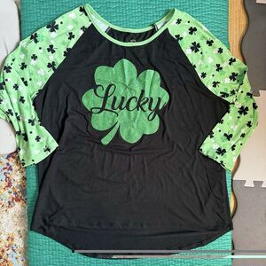 Way To Celebrate St. Patrick’s Day Shirt Green Lucky Shamrock Sparkly 3XL XXXL